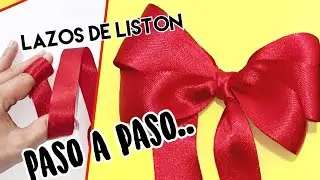 como hacer un moño con los dedos...paso a paso/ how to make ribbon bows/lazo o moño para niñas fácil