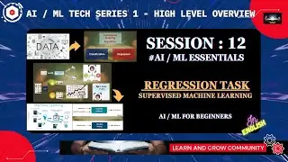 Session 03/12 : What is Regression Models for Predictions AI | Concept Overview in Machine Learning
