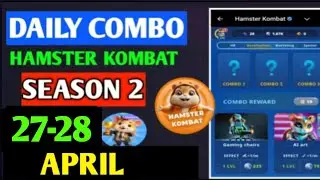 HAMSTER KOMBAT GAMEDEV DAILY COMBO | HAMSTER KOMBAT DAILY COMBO | 27-28 APRIL HAMSTER DAILY COMBO