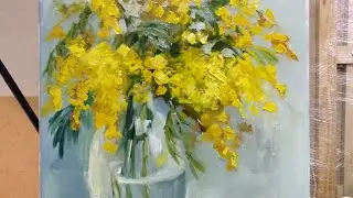 Борисова Екатерина. Букет мимозы 💐