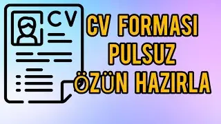 Telefonda cv hazırlamaq qaydası / cv hazırlamaq qaydası 2024