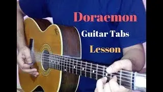Doraemon guitar tabs lead lesson tutorial cover
