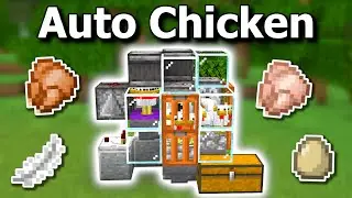 Easy Automatic Cooked Chicken Farm Minecraft 1.20 - Tutorial