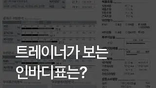인바디는 뭘 봐야할까? 인바디 핵심 분석 영상