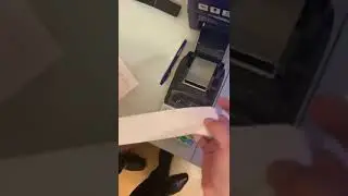Смена чековой ленты на кассе Меркурий 185Ф