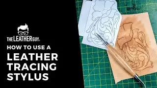How to use a tracing tool on vegetable tanned leather.
