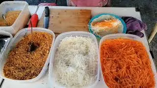 Seaweed Spring Rolls - Malaysia famous Pasar malam Popiah - Street food