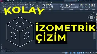 AutoCAD Dersleri -İzometrik Çizim -Isometric Drawing | AutoCAD 2024