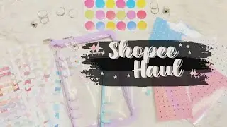 SHOPEE HAUL | new binders for journaling, tagging, stickers and new rings!!!