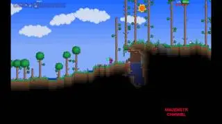 Играем в Terraria или слизни атакуют!