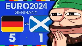 TEARLESS REAGISCE a GERMANIA - SCOZIA di EURO 2024 con @Menzo_ | Uno stranamente NOIOSO 5-1