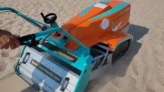 Rubber Track Drive and Fully-Electric Sifting plastics and debris out of sand