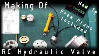 How to make RC hydraulic valve only with minilathe [no cnc there] step by step [plans included]