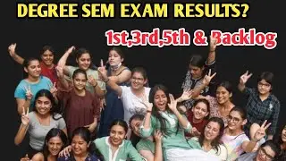 Degree 1st,3rd,5th Sem Results 2024? || Backlog exam Results|| Degree Results Declare in Feb ||