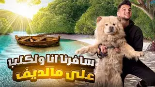 سافرت مع الكلب على المالديف😱محمد تادفي