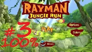 Let's Play Rayman Jungle Run 100% With Kieran Part 3 + Fly Levels 1 - 5