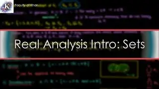 Real Analysis Introduction: Sets and Set Operations