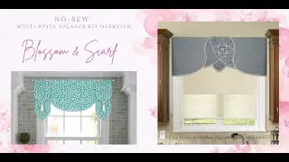 Traceable Designer No Sew Blossom Valance Kit. Create beautiful mixed media no-sew valances! 
