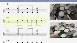 🥁 Come As You Are   Nirvana   Rockschool Drums Grade 1   2024