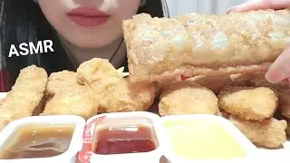 ASMR - Fried Food - McDonald Chicken Nugget Apple Pie Cheesy Stick - Relaxing Crunchy Eating Sounds