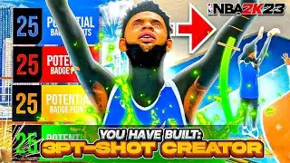 *NEW* 3PT SHOT CREATOR BUILD NBA 2K23! Best DEMIGOD BEST Build in NBA 2K23!
