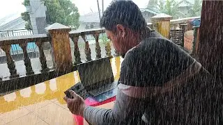 Behind the Scenes : The process of creating a rain video, from audio recording to video editing.
