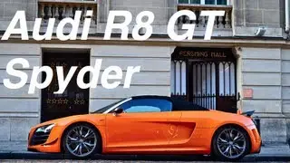 Orange Audi R8 GT Spyder ! Start up, REVS and walkaround, sound