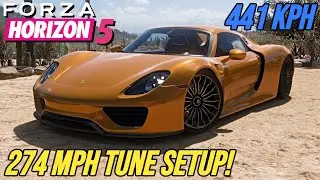 FORZA HORIZON 5 - 274 MPH Porsche 918 Spyder Tune Setup