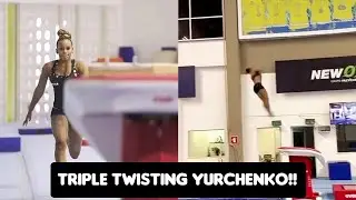 Rebeca Andrade 🇧🇷 reveals New TRIPLE Twisting Yurchenko vault Video 👀👀