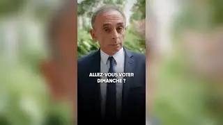 Eric Zemmour : Allez-vous voter dimanche ?