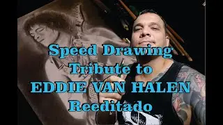 Speed Drawing Eddie Van Halen (Reeditado) @diegomarinhoilustrador