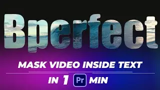 How to place a VIDEO inside TEXT In Adobe Premiere Pro CC Tutorial