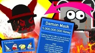 CRAFTING EPIC *DEMON* MASK & STUMP FIELD GRANDMASTER | Roblox Bee Swarm Simulator