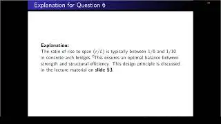 NPTEL Bridge Engineering Assignment - Week - 6