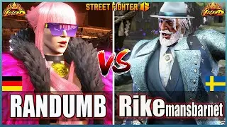 Street Fighter 6 🔥 RANDUMB (MANON #1)  Vs  Rikemansbarnet (JP)🔥Best Room Match🔥FightingGameWorldX