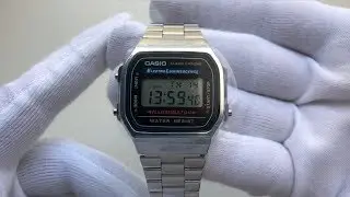 Classic Vintage Silver Casio (A168WA-1WDF) Unboxing