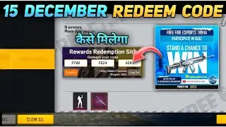 free fire redeem code | free fire winter invitational redeem code | 15 December redeem code |