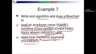 امثلة عن الخوارزميات والمخططات الانسيابية conditions in flow charts examples