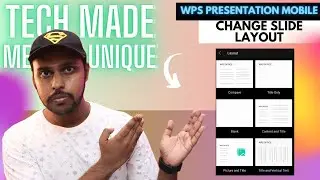 How to change slide layout in wps presentation mobile | change slide layout in wps presentation