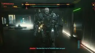Adam Smasher likes his meat.