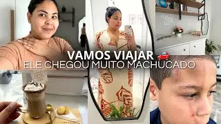 VAMOS VIAJAR 🚗/ ELE FICOU MUITO MACHUCADO 🤕/ CHEGOU UM VESTIDO LINDO .