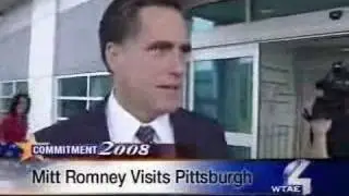 Mitt Romney on strapping dog to roof of car
