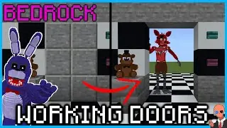 How to Build FNAF 1 Doors in MCPE 1.19+ // Minecraft FNAF How to Build