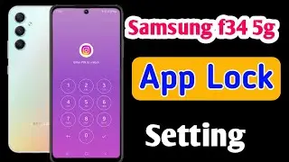 Samsung f34 5g में App lock kaise lagaye / how to set app lock in Samsung f34 5g me //