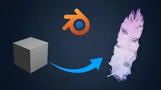 How to create a Feather in Blender | Particle System | Process Video