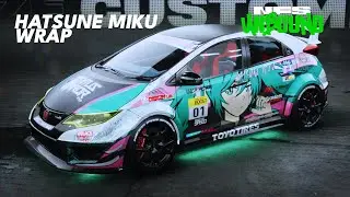 Need For Speed Unbound Customization - Honda Civic Type R (2015) Hatsune Miku Wrap - Itasha Car