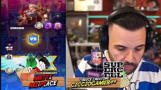 Gioco contro CiccioGamer89 in live! Clash Royale mi fa i Complimenti 🥰