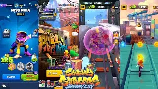 Non-Stop Run: Subway Surfers Subway City | Surfer Unlocked Miss Maia 🤯 | Android/Ios Gameplay