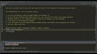 45- Python Collection Data Structure Set