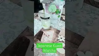 Japanese Kuwa Matcha with ice 🍵 | #tea #japanese #ice #kuwa #matcha #summer #shorts #drink #healthy